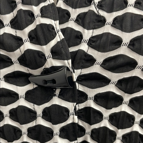 Joseph Ribkoff Black/White Patterned Jacket/Top Collar Button Down Front  Size 6 - Picture 5 of 9